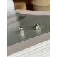 925 silver earrings - Ear stud Ear chips - Shell inspiration