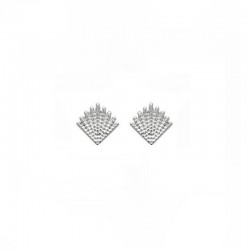 925 silver earrings - Ear stud Ear chips - Shell inspiration