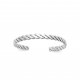Jonc torsadé pour homme - Bracelet en acier inoxydable