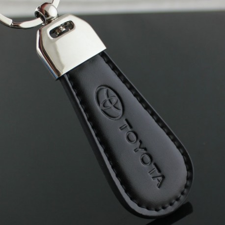 TOYOTA key chain / Top design (Leatherette with stitching - IQ Yaris Auris Rav4)