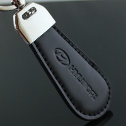 HYUNDAI key chain / Top design (Leatherette with stitching - I20 I30 Santa Fe)