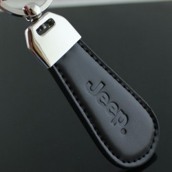 JEEP key chain / Top design (Leatherette with stitching)