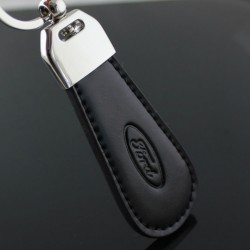 FORD key chain / Top design (Leatherette with stitching - Ka Fiesta Focus C-Max )