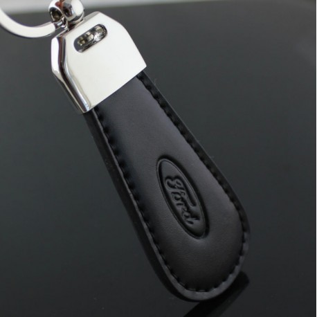 FORD key chain / Top design (Leatherette with stitching - Ka Fiesta Focus C-Max )