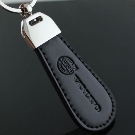 Porte clés Volvo / Top design (Simili cuir et surpiqûre - clef keychain)