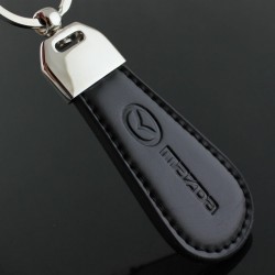 Mazda key chain / Top design (Leatherette with stitching)