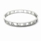 Roman numeral bangle bracelet 7mm