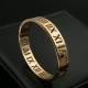 Roman numeral bangle bracelet 10mm