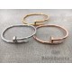 Bracelet "Nail premium version" silver, gold, Pink gold (2 sizes man or woman)