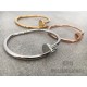 Bracelet "Nail premium version" silver, gold, Pink gold (2 sizes man or woman)