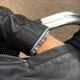 Bracelet micro pave Zircon bead and gray jasper (Man Shamballa silver)