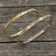 Roman numeral bangle bracelet 4mm