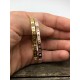 Roman numeral bangle bracelet 4mm